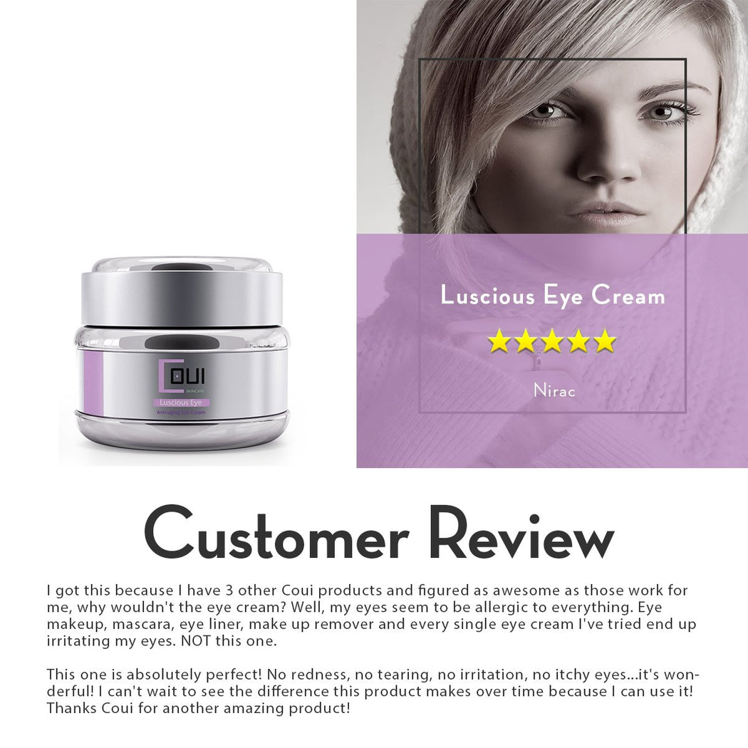 COUI Luscious Eye Cream Customer Review